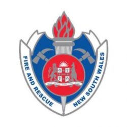 Logo Fire and Rescue NSW to accompany FRNSW recommendation on where to install smoke alarms in your home